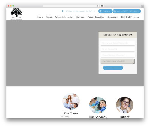 Theme WordPress DoctorGenius Framework - oakstreetfamilydental.com