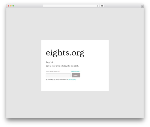 Theme WordPress Launch Effect - eights.org Theme WordPress Launch Effect - eights.org