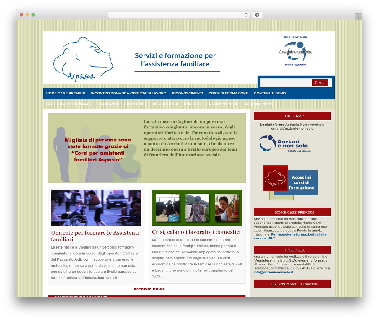 Theme WordPress Thunderbolt - equalaspasia.it/platform