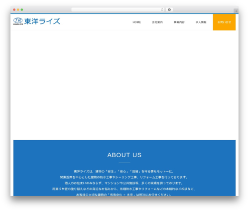 Total WordPress theme - toyo-rise.com