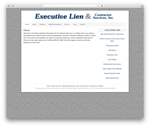 WordPress theme Catalyst - executivelien.com