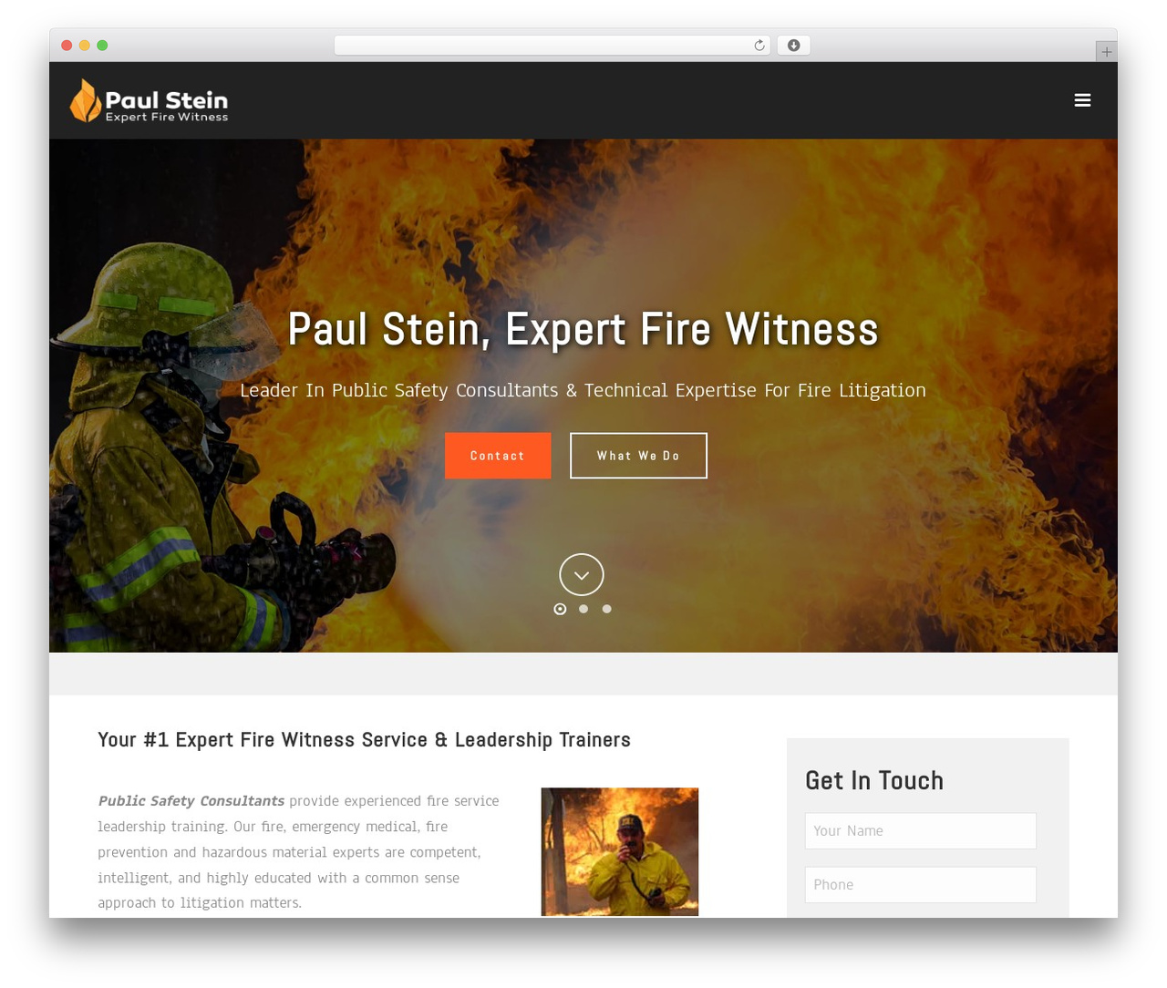 WordPress theme Jupiter - expert-fire-witness.com