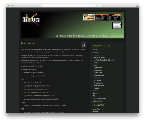 WordPress theme Aurora - easyhour.be WordPress theme Aurora - easyhour.be