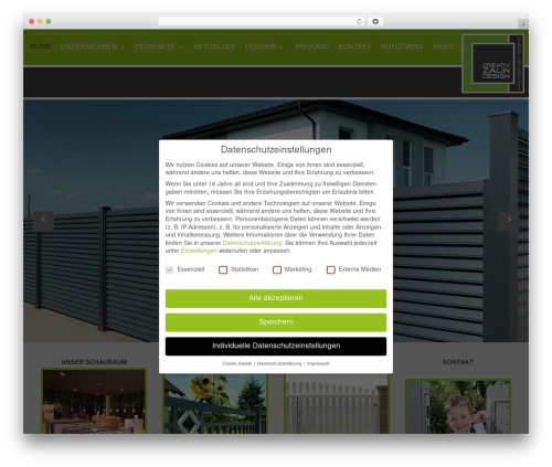 WordPress theme Divi - creativ-zaun-design.at