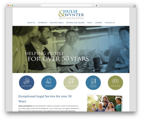 WordPress theme Divi - hulsewynter.com