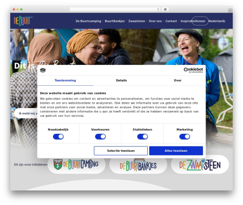 WordPress theme Van Ons Theme - de-buurt.nl