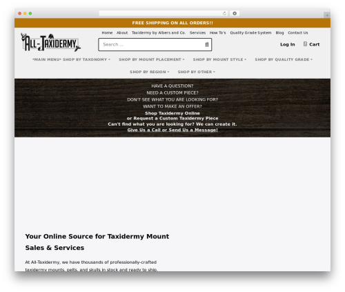 WordPress theme Webcitz Theme - all-taxidermy.com