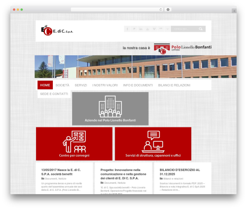 Wunder WordPress theme - edicspa.it