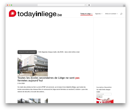 Divi WordPress theme - todayinliege.be