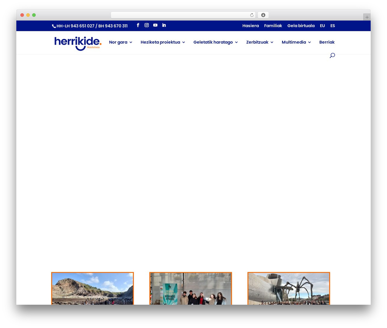 Divi Child WordPress theme - herrikide.eus