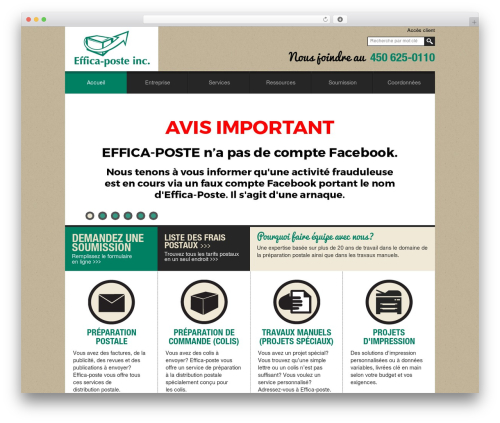 Effica-Poste file upload top WordPress theme - effica-poste.com