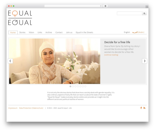 equaltheme WordPress theme - equalforequal.org