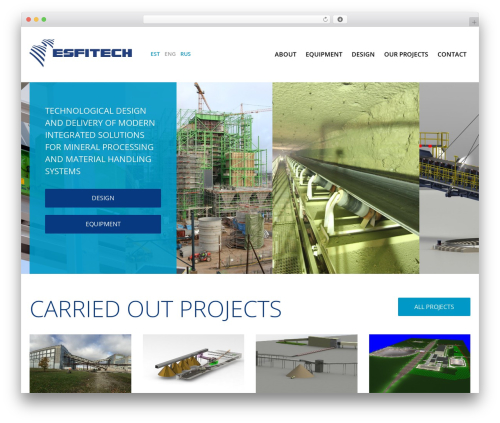 Esfitech WordPress theme - esfitech.eu/en