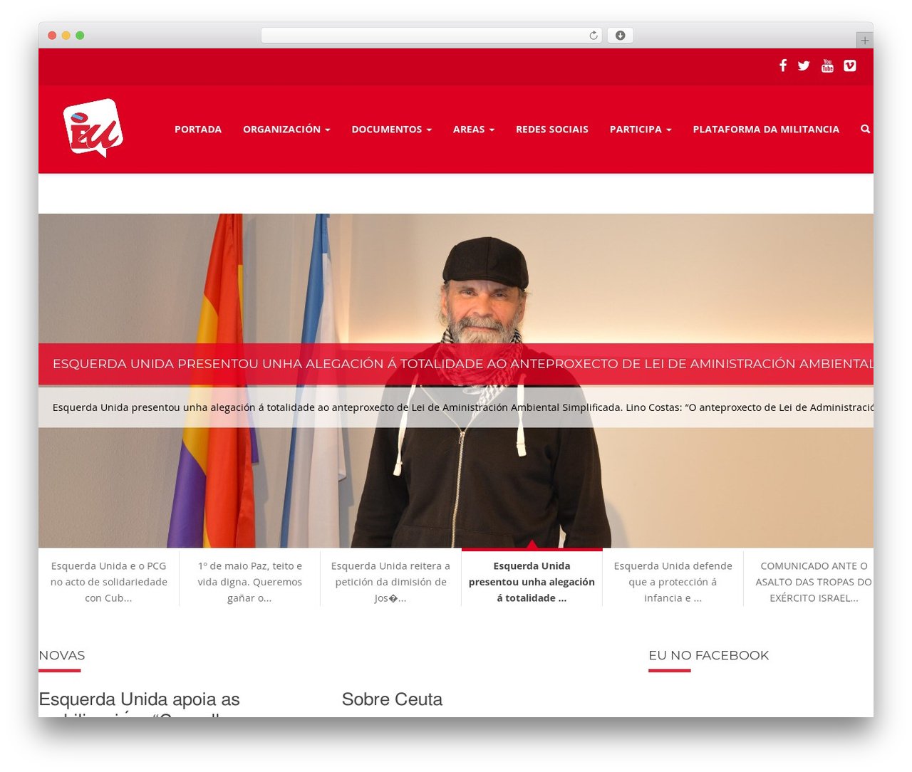 Esquerda Unida Theme for Wordpress WordPress theme - esquerdaunida.org Esquerda Unida Theme for Wordpress WordPress theme - esquerdaunida.org