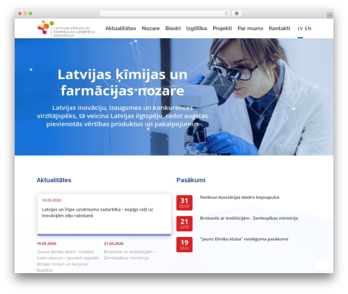 lifescience WordPress theme - lifescience.lv