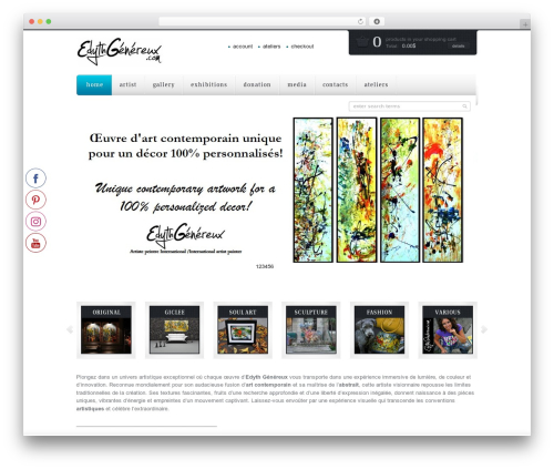 Mazine WordPress theme - edythgenereux.com