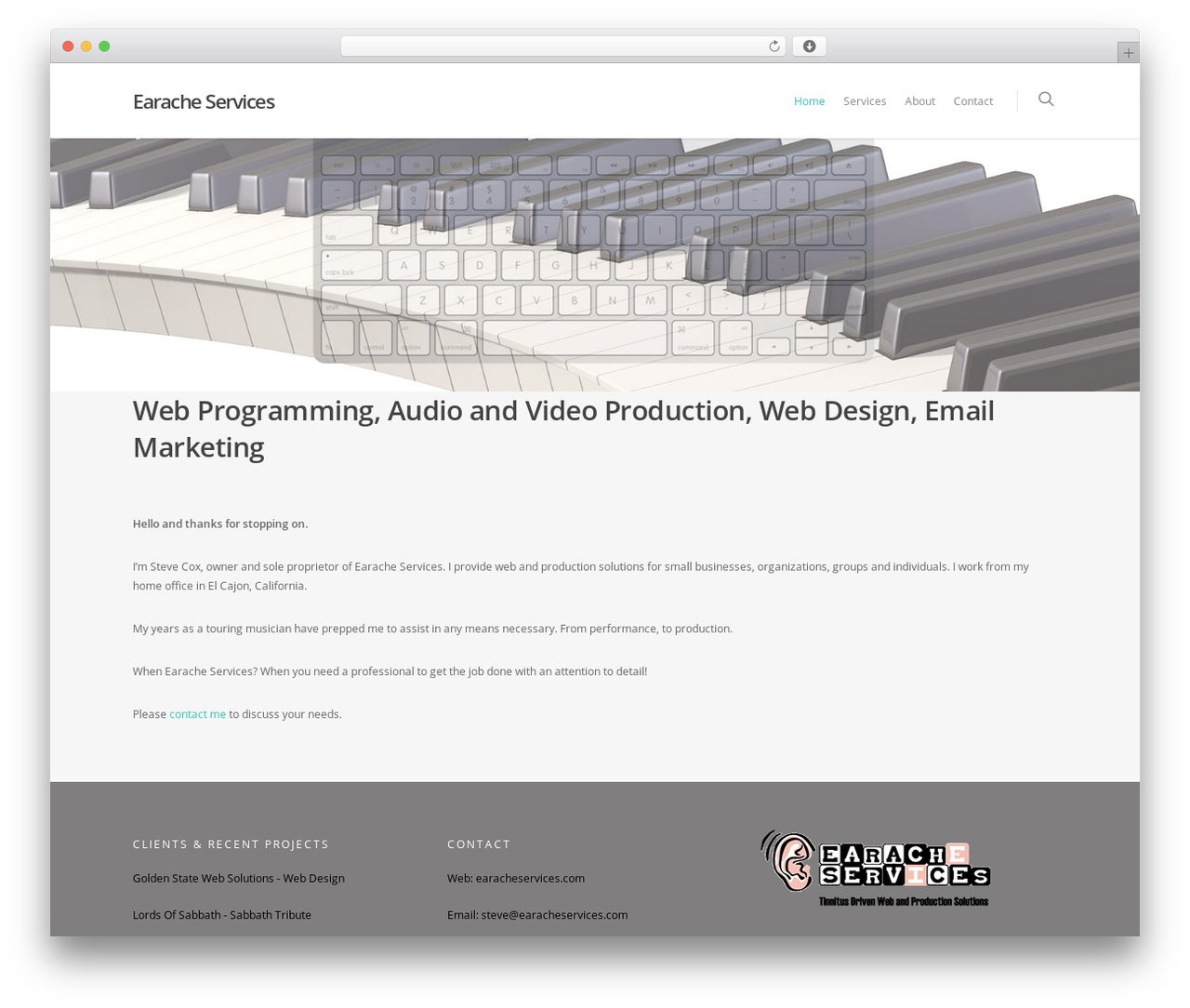 Salient WordPress website theme - earacheservices.com Salient WordPress website theme - earacheservices.com