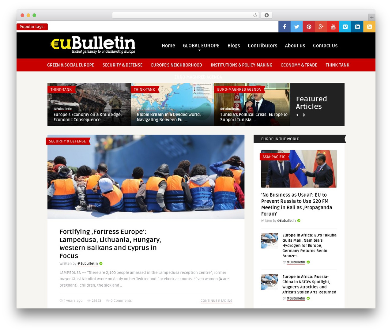 The Frog WordPress theme - eubulletin.com The Frog WordPress theme - eubulletin.com
