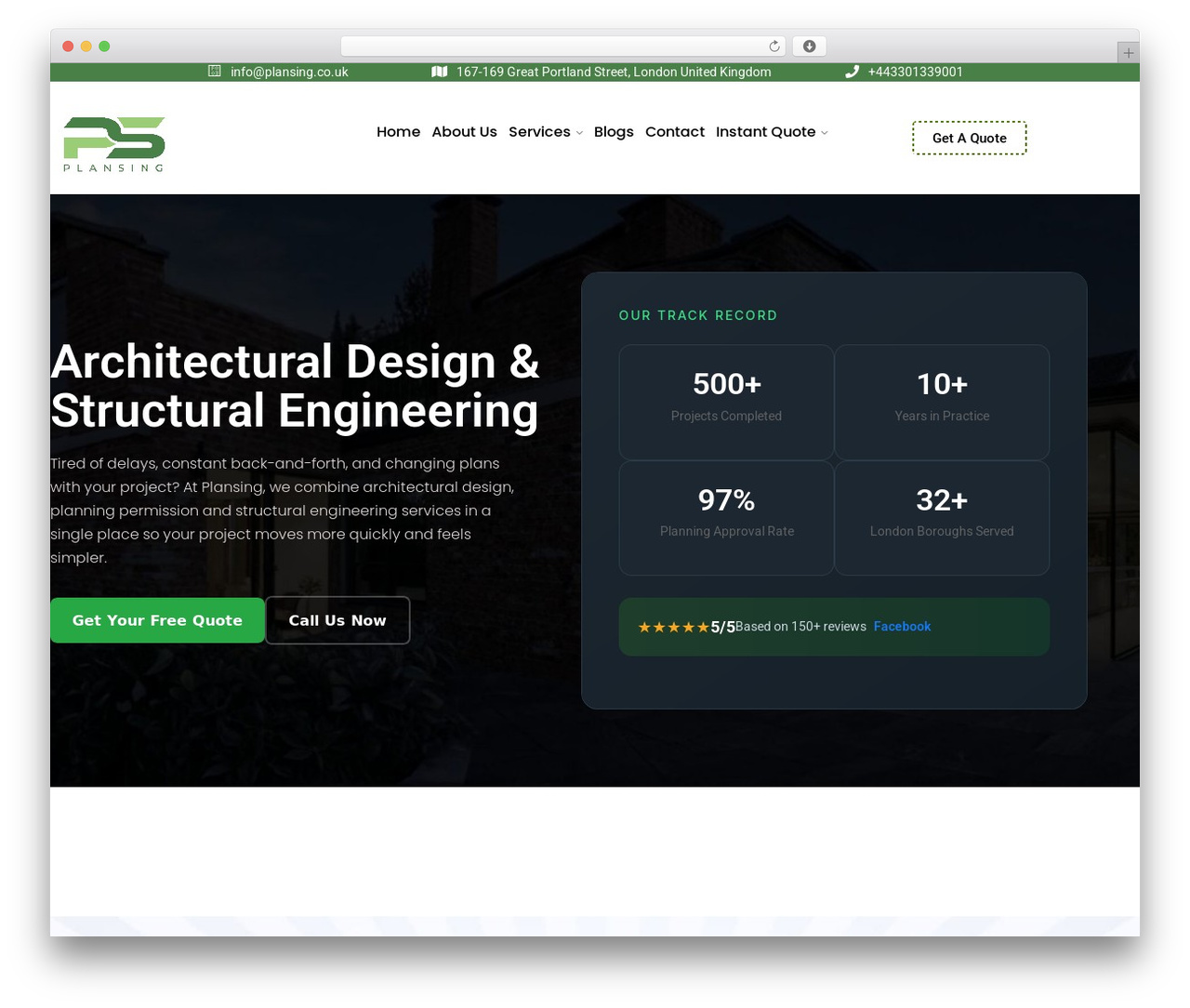 Theme WordPress Hendre - plansing.co.uk