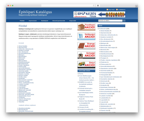 Theme WordPress Revolution Code Blue - epitoipari-katalogus.hu