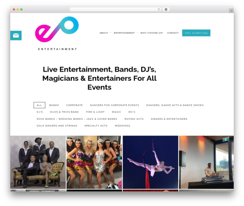 Best WordPress theme GridStack - epentertainment.com.au