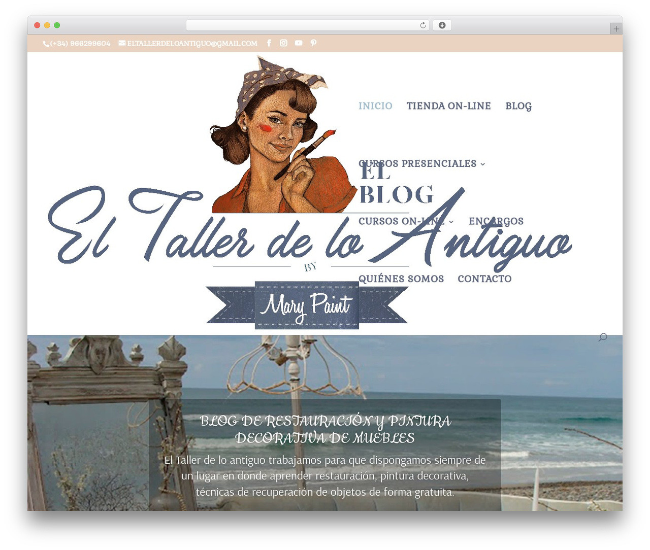 Divi theme WordPress - eltallerdeloantiguo.com