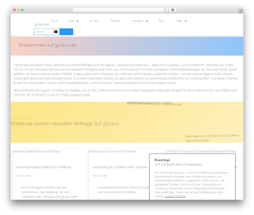 Faz cookie manager WordPress plugin - www.gooloo.de