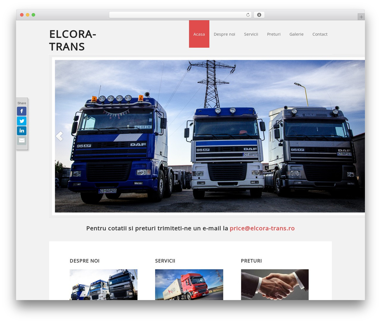 Executive Child Theme WordPress theme - elcora-trans.ro
