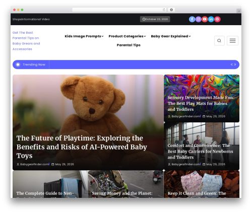 Fönix WordPress theme - babygearfinder.com