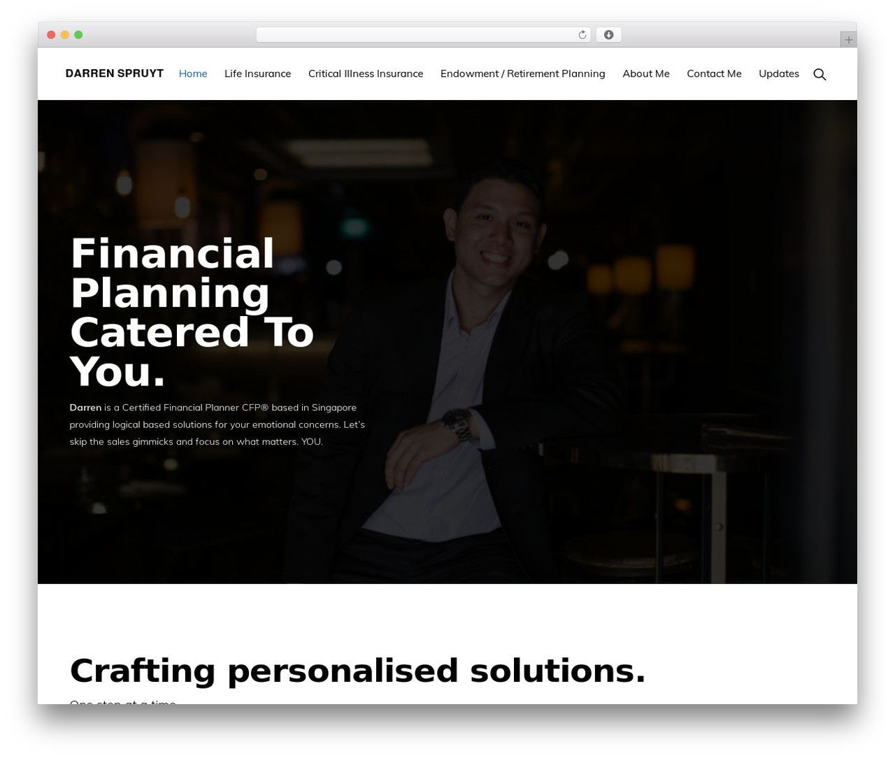 Monochrome Pro WordPress theme - darrenspruyt.com