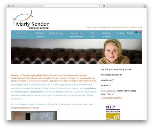Marly Senden WordPress theme - psycholoogmaastricht.nl