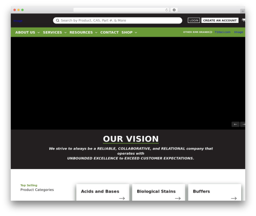 Pro WordPress theme - rmreagents.com