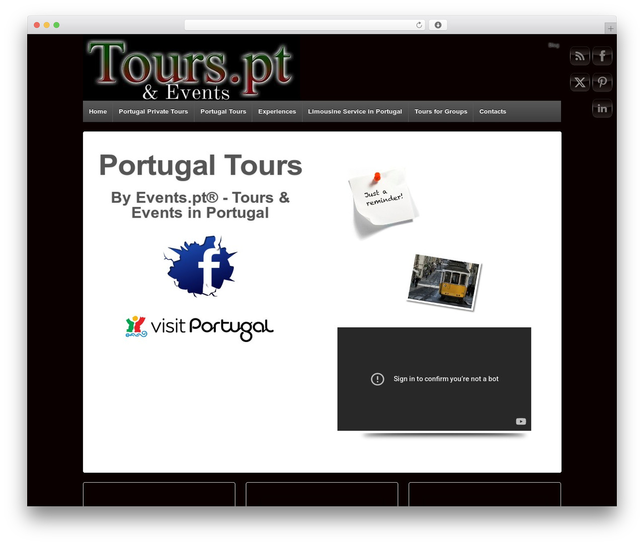 Responsive theme WordPress - events.pt Responsive theme WordPress - events.pt