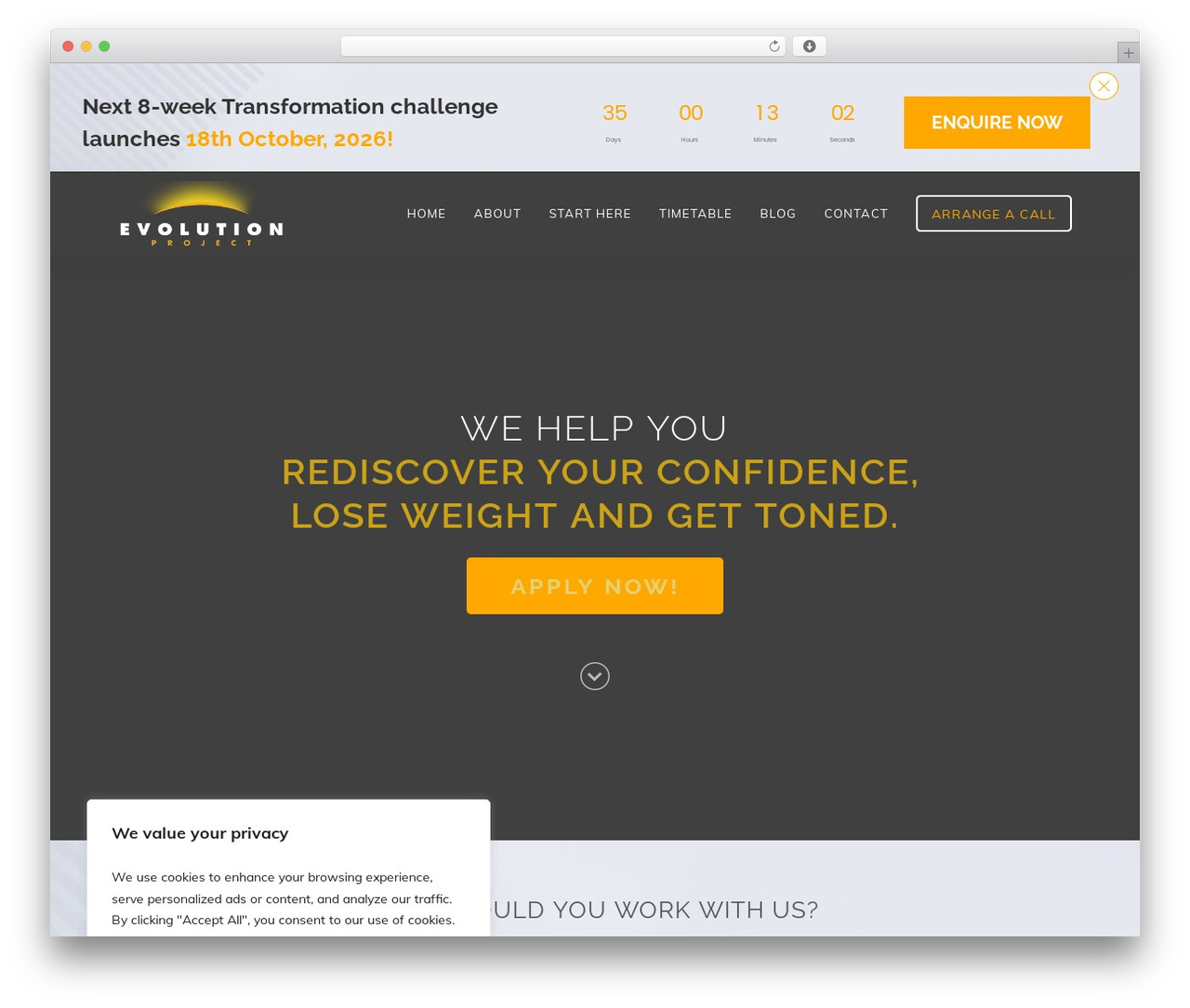 Thrive Theme Builder WordPress theme - evolutionproject.co.uk