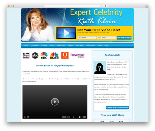Toolbox WordPress theme - expertcelebrity.com/home