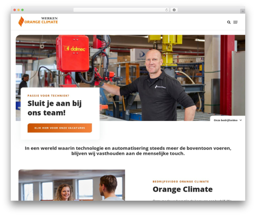 Veribo Framework WordPress theme design - werkenbijorangeclimate.com