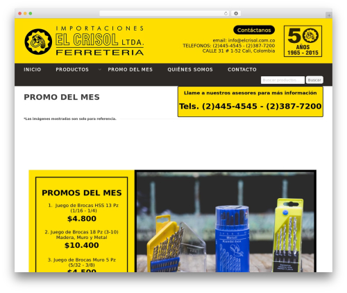 WordPress theme Bazar - elcrisol.com.co