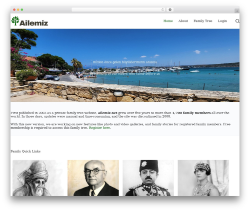 Genealogical tree pro WordPress plugin - ailemiz.net