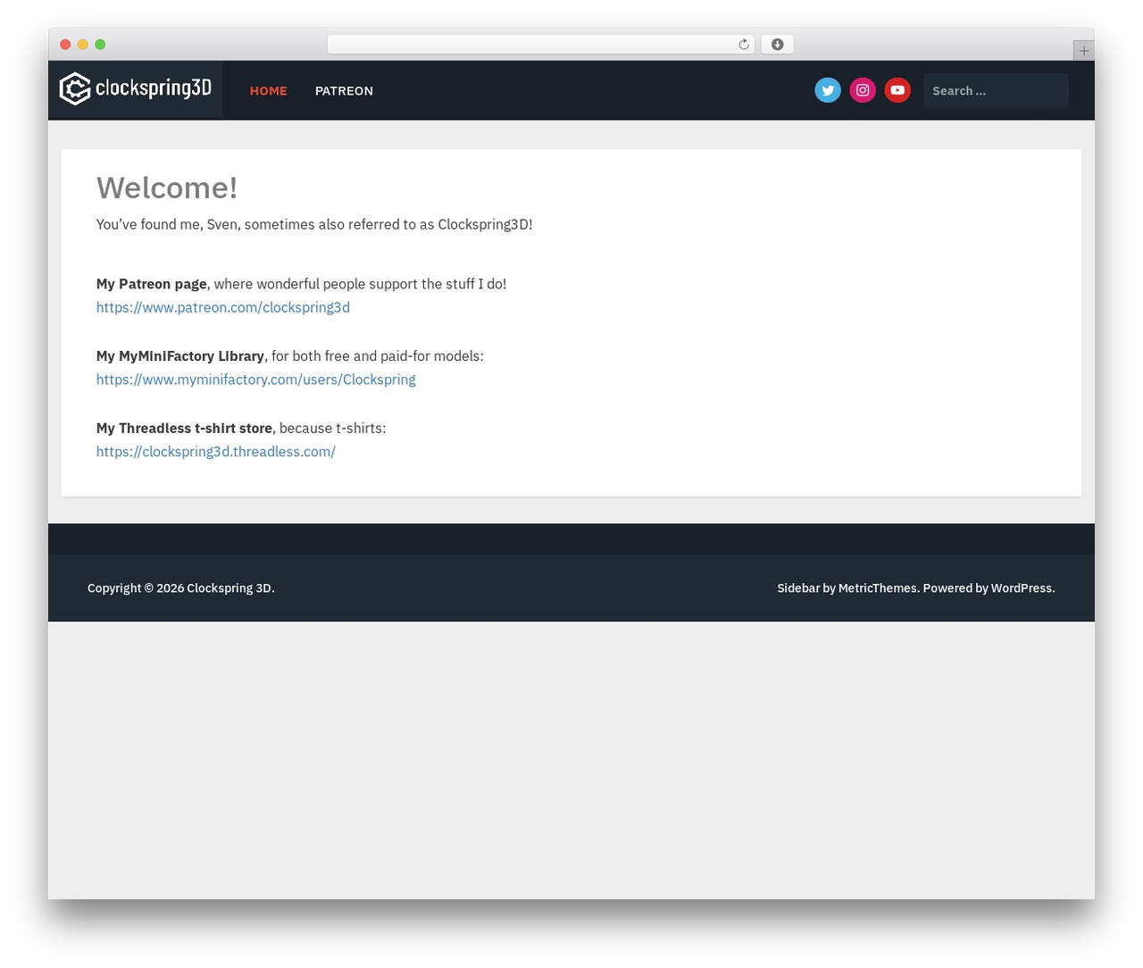 WordPress theme Sidebar - clockspring3d.com WordPress theme Sidebar - clockspring3d.com