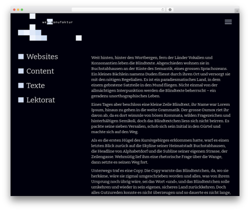 WordPress theme webmanu - belleforce.com