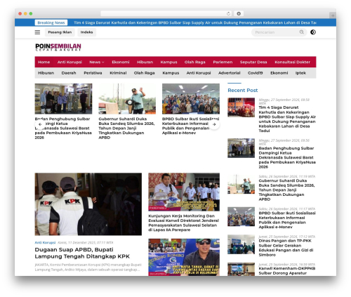 WordPress theme WpBerita - poinsembilan.com