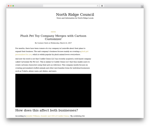 Writee WordPress news theme - northridgecouncil.org