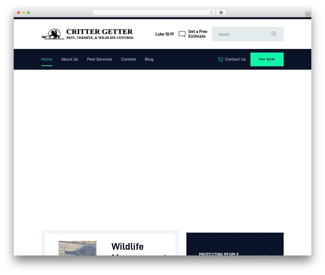 Bugster WordPress theme - azcrittergetter.com Bugster WordPress theme - azcrittergetter.com