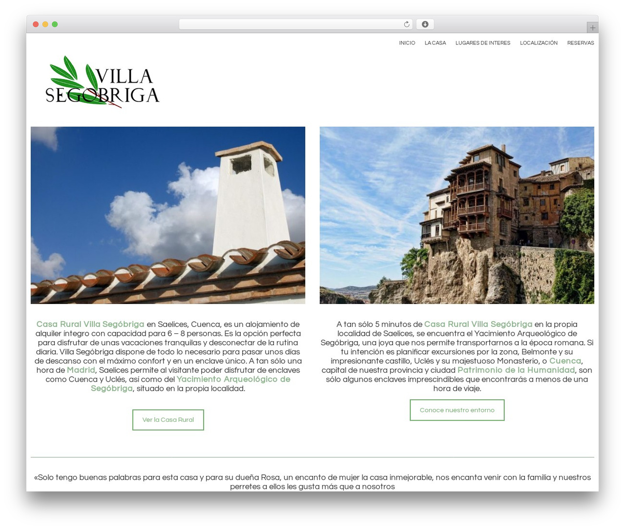 Cheope theme WordPress - villasegobriga.es
