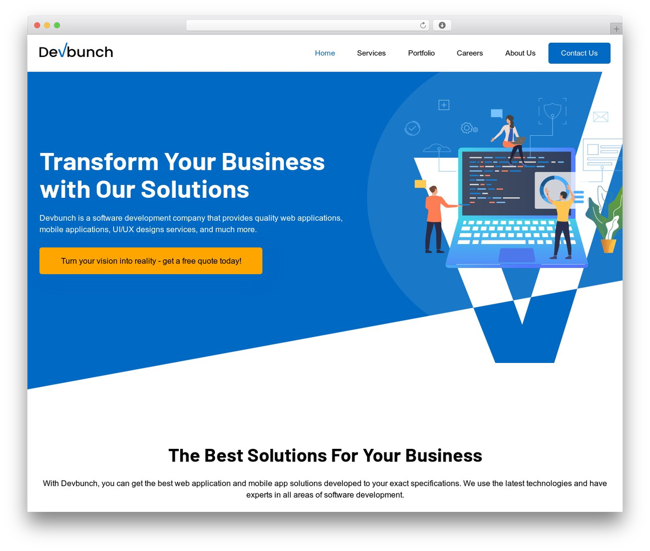 DevBunch business WordPress theme - devbunch.com DevBunch business WordPress theme - devbunch.com