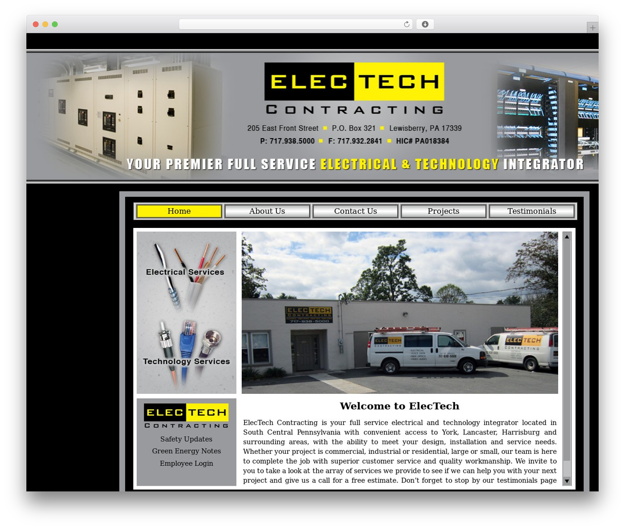 electech WordPress website theme - electech.us