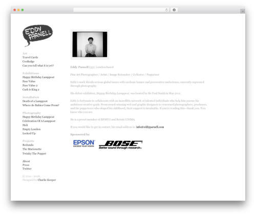 Expositio Theme theme WordPress - eddyparnell.com