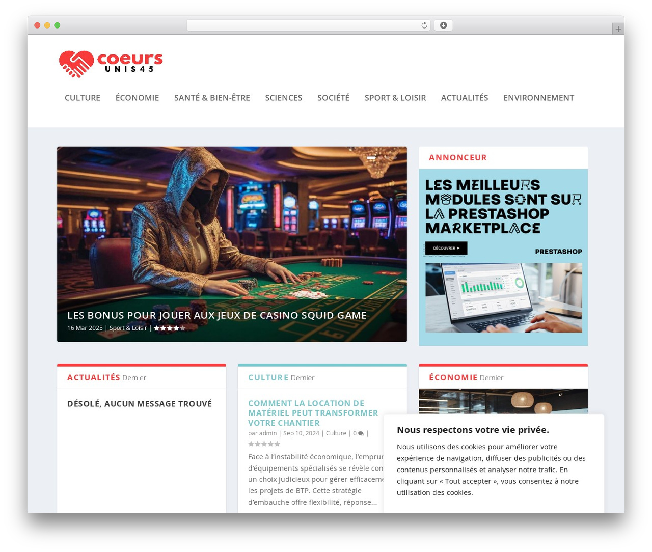 Extra WordPress theme - coeurs-unis45.org Extra WordPress theme - coeurs-unis45.org
