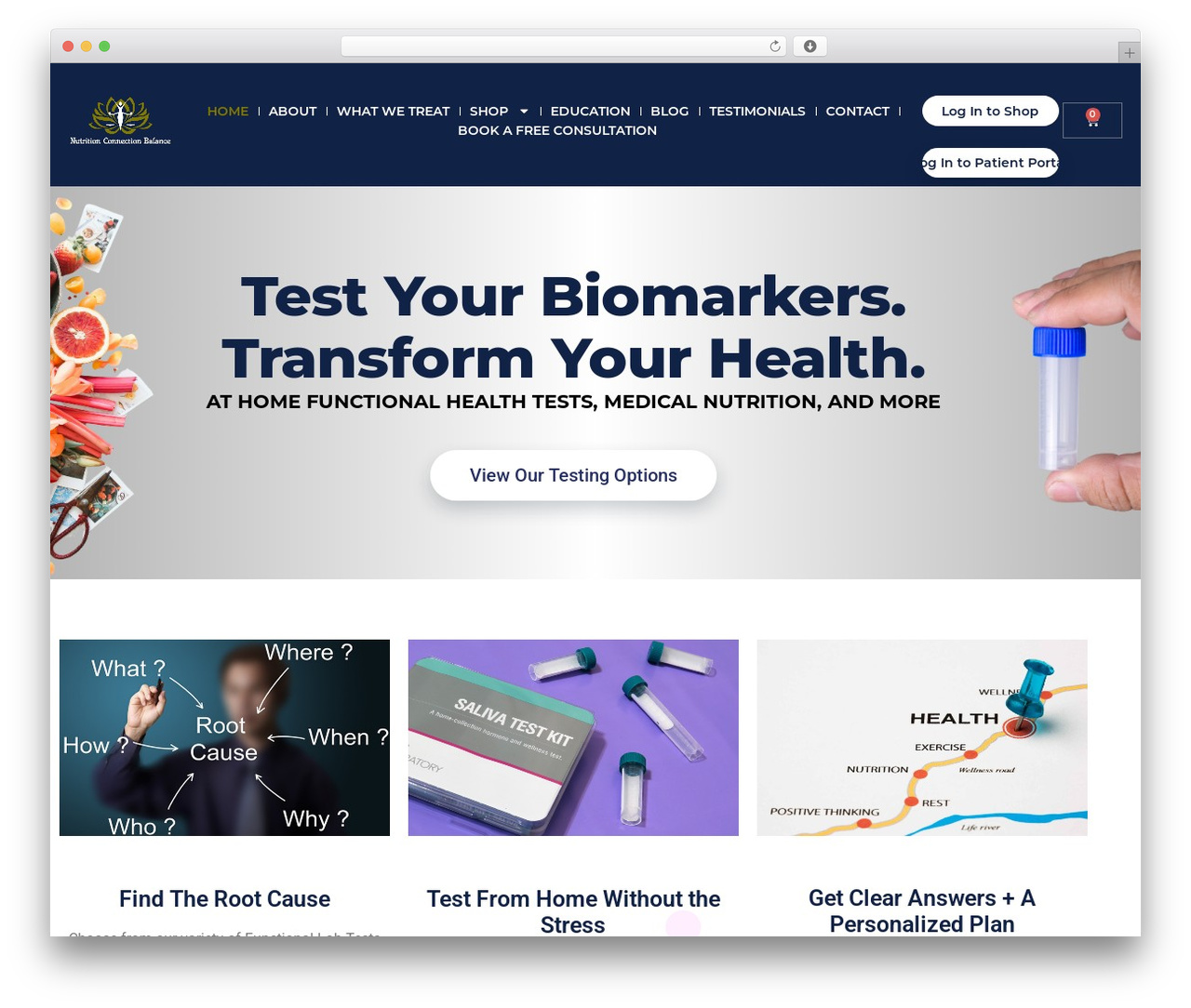 Hello Elementor WP theme - nutritionconnectionbalance.com