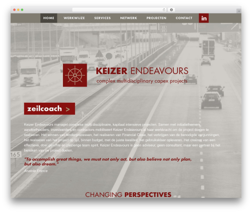 Keizer theme WordPress - endeavours.nl
